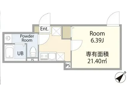 エテルノヴァローレ草加III(1K/3階)の間取り写真