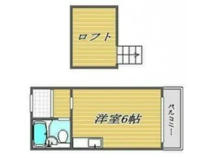 グランシード品川(ワンルーム/2階)の間取り写真