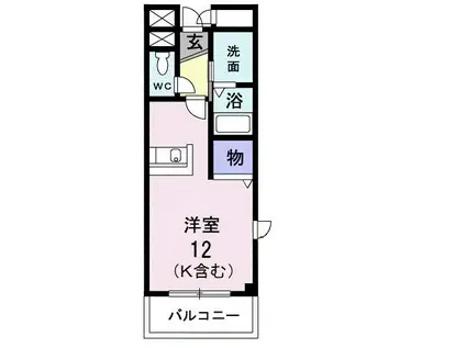 アニューアフェニティー(ワンルーム/3階)の間取り写真