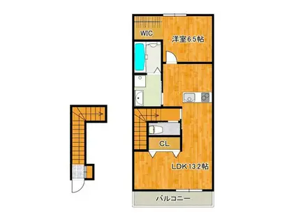 ANNE・STYLE A(1LDK/2階)の間取り写真