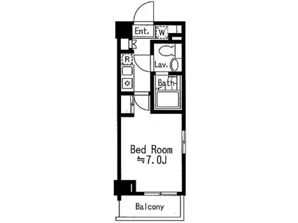 ドゥーエ西池袋(1K/1階)の間取り写真