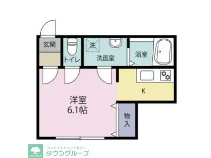 エルバード石川(1K/2階)の間取り写真