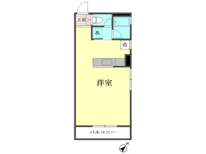 PURE LAND TAMURA(ワンルーム/5階)の間取り写真