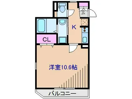 エスポワール菊名(1K/2階)の間取り写真