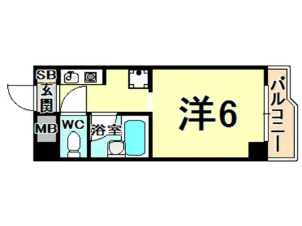 エナブルビル(ワンルーム/3階)の間取り写真