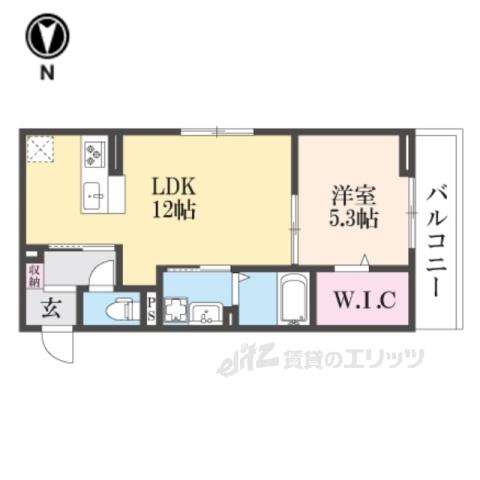 ボヌールメゾンKASUGA2(1LDK/3階)の間取り写真