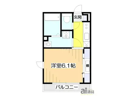 リブリ・ルビアス(1K/3階)の間取り写真