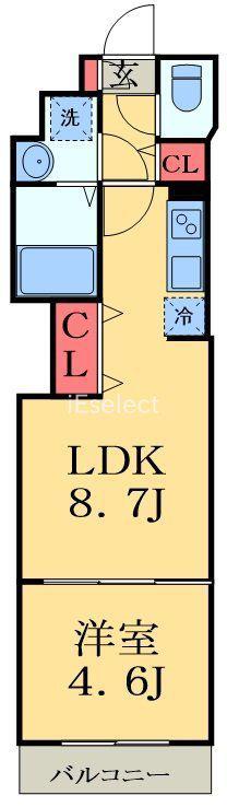 COTE DOR SOGA(1LDK/2階)の間取り写真
