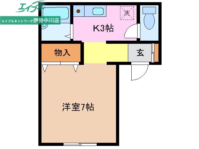 コーポSG(1K/1階)の間取り写真