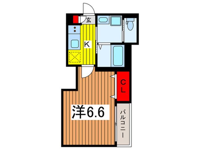 ROBOT HOME 東浦和II(1K/3階)の間取り写真