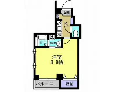 シンシア壱番館(1K/6階)の間取り写真