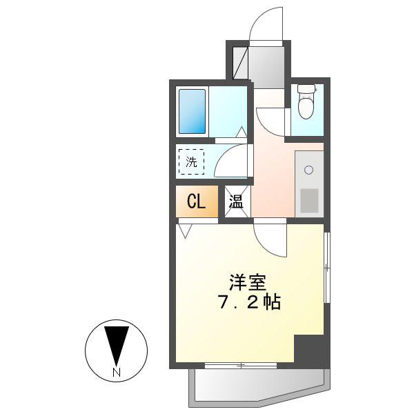 ライフステージ白壁(1K/3階)の間取り写真