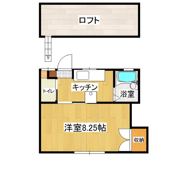 コーポエンジェルI(1K/2階)の間取り写真