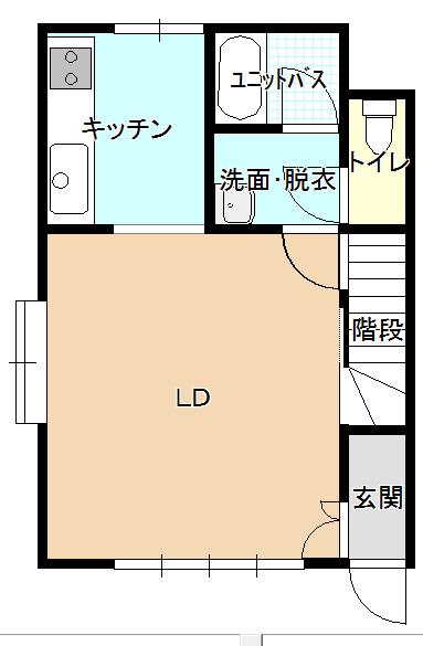 三愛ハイツ(3LDK/1階)の間取り写真