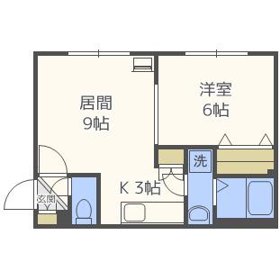 ENCHAN-THE(1LDK/2階)の間取り写真