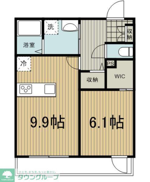 パティオ北浦和(1LDK/3階)の間取り写真