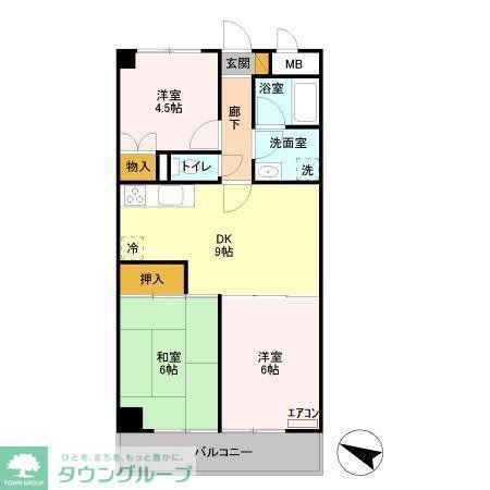 YS習志野台(3DK/3階)の間取り写真