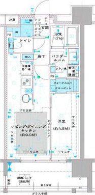オーパスレジデンス中板橋(1LDK/6階)の間取り写真