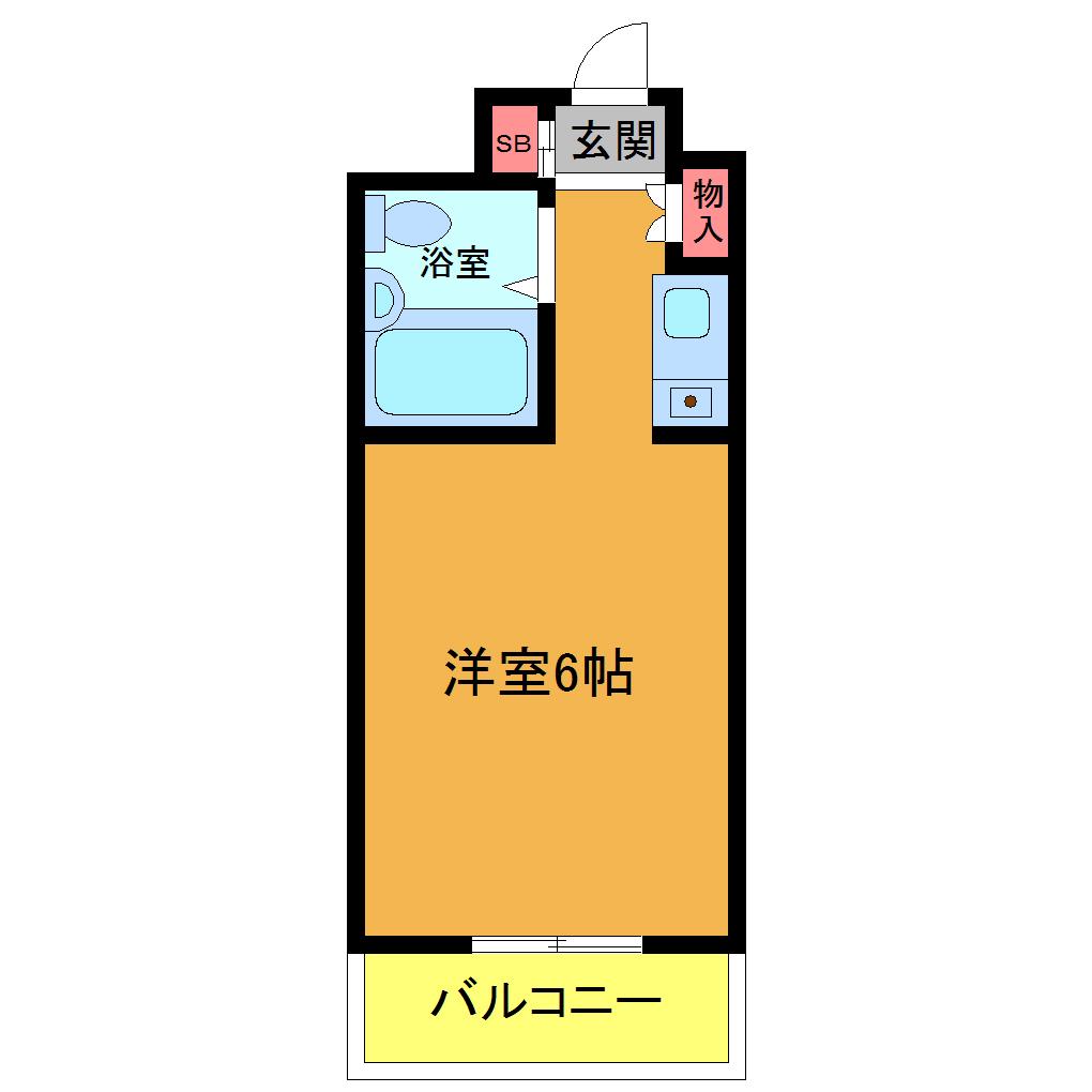 アネックス船堀(ワンルーム/3階)の間取り写真