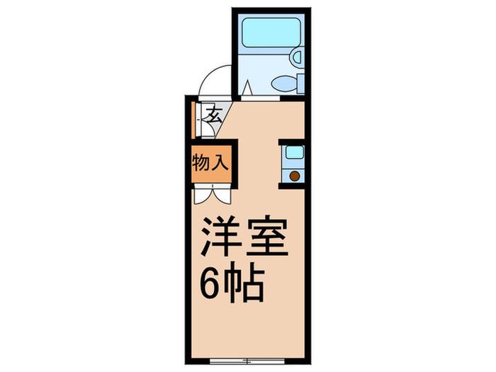 コーポフジサワ(ワンルーム/2階)の間取り写真