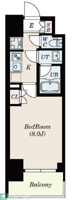 S-RESIDENCE北千住REIZ(1K/5階)の間取り写真