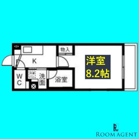 タウンライフ覚王山北(1K/3階)の間取り写真