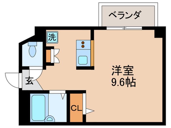 SR大山(ワンルーム/1階)の間取り写真