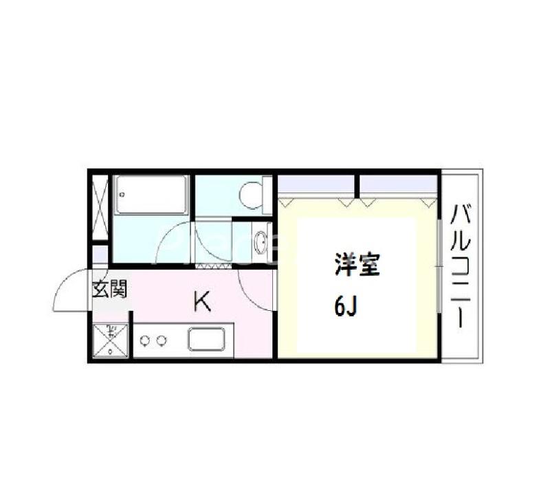 サンフラッツ新大阪別館(1K/1階)の間取り写真
