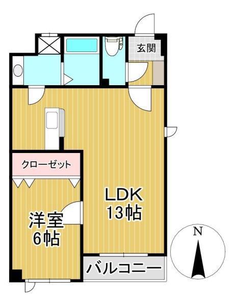 ALLEYII(1LDK/4階)の間取り写真