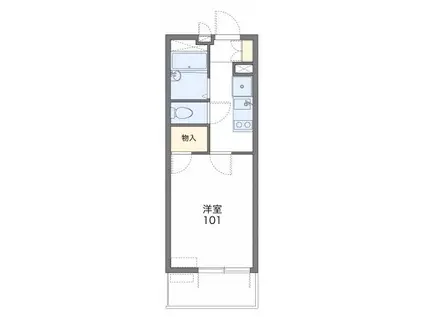 アビタンティ(1K/3階)の間取り写真