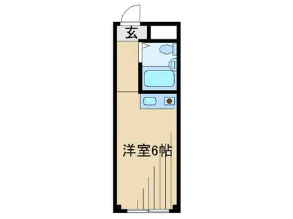 リバー綱島(ワンルーム/4階)の間取り写真