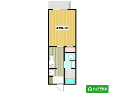 トレジャーシップ(1K/1階)の間取り写真