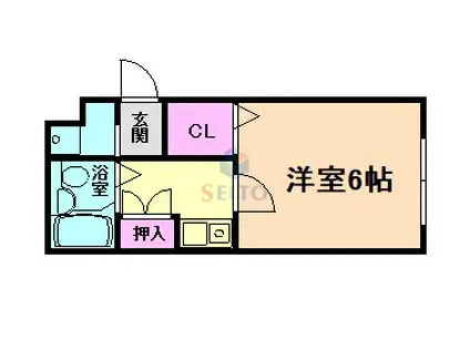 PENGIN MEDIA BOX(1K/1階)の間取り写真