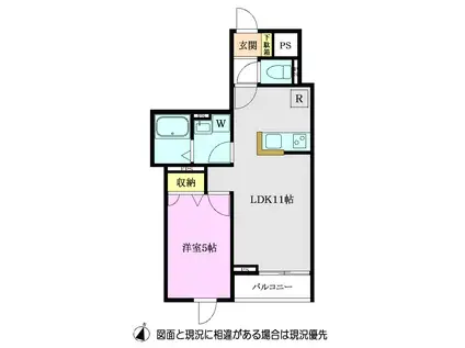 BELLISSIMO25(1LDK/3階)の間取り写真