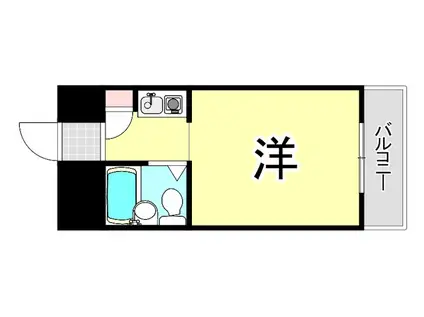 VERDE KITANO(1K/4階)の間取り写真