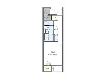 レオネクストオリーブ(1K/1階)の間取り写真