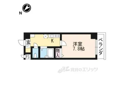 ANTEVORTE(1K/3階)の間取り写真