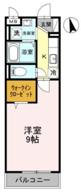 グレイス(1K/3階)の間取り写真