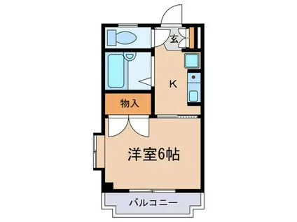 パークサイド根津(1K/1階)の間取り写真