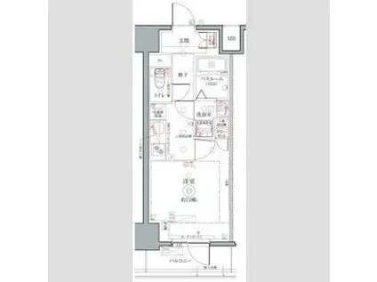 クレヴィスタ名駅南(1K/10階)の間取り写真