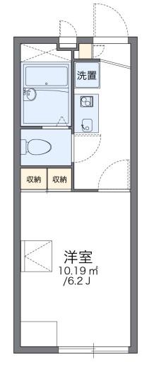 レオパレスアゼリアII(1K/1階)の間取り写真