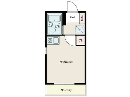 アゼリアボックス27(ワンルーム/2階)の間取り写真