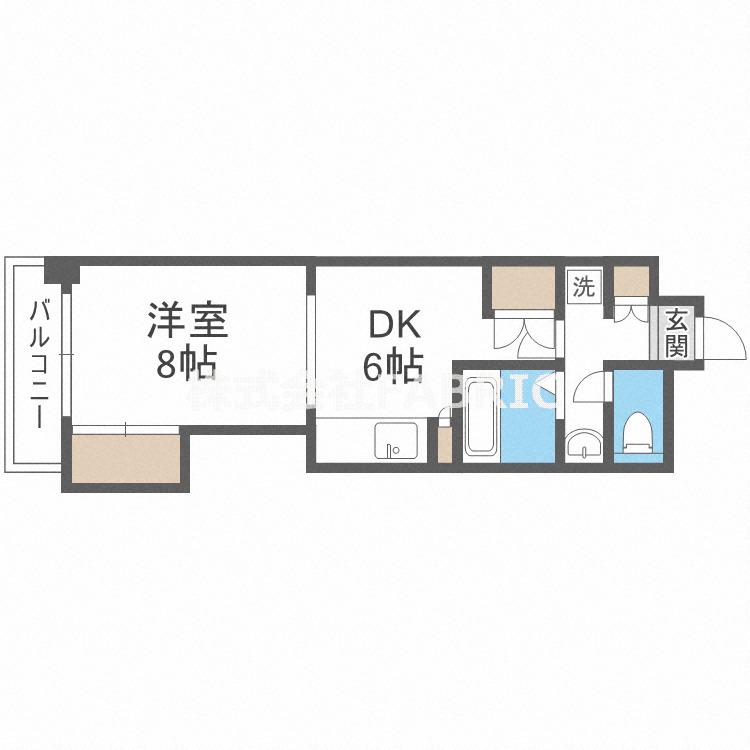 コンソラーレ日本橋(1DK/5階)の間取り写真