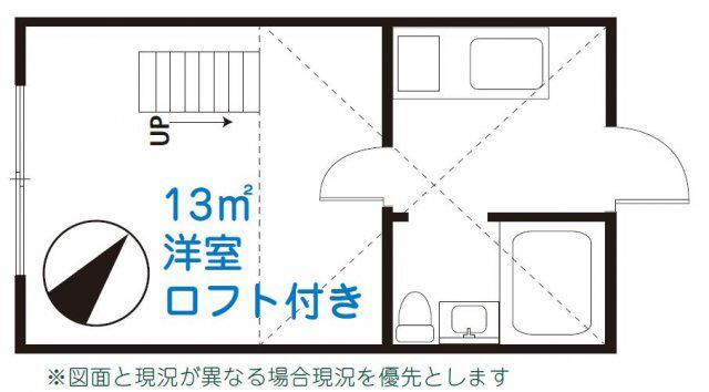 プラザドゥブーケ(1K/2階)の間取り写真