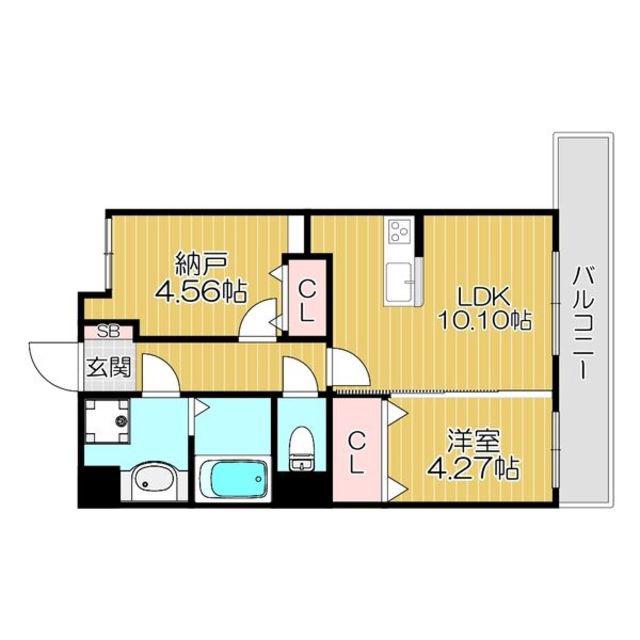 GRAND STEADY 西中島(2LDK/2階)の間取り写真