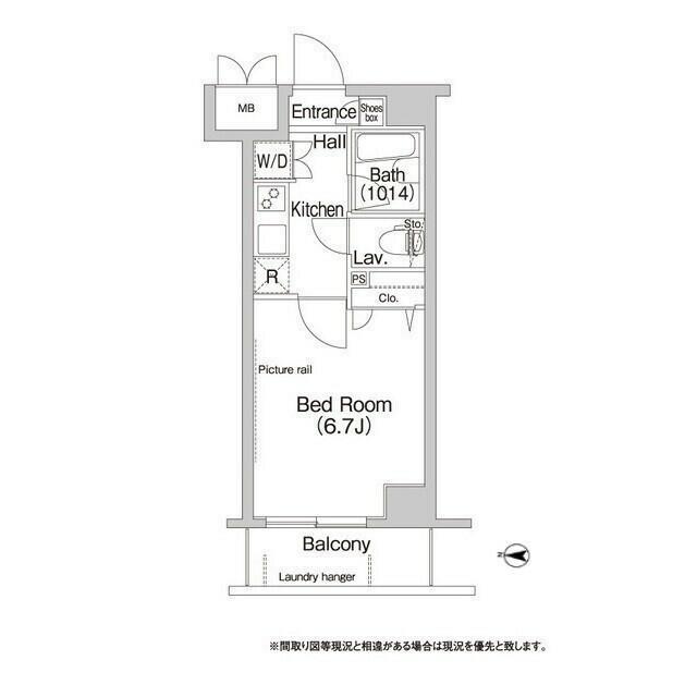 BPRレジデンス豪徳寺(1K/2階)の間取り写真