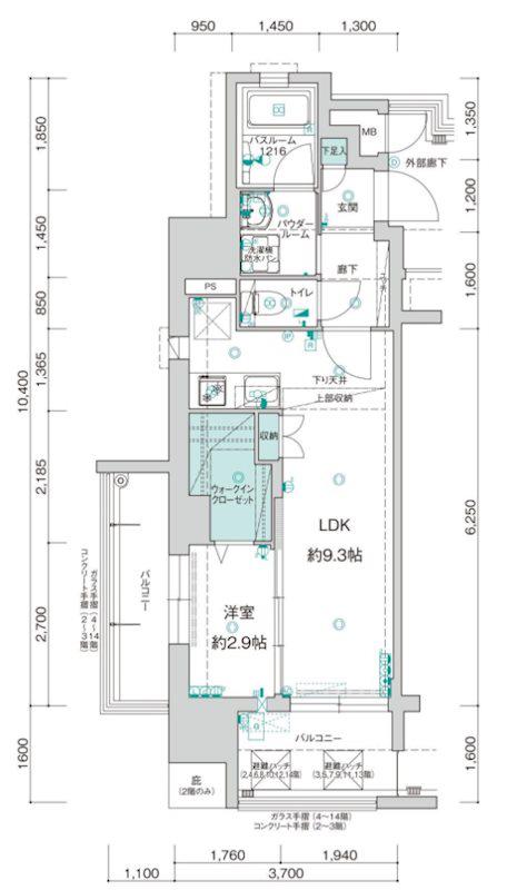 アクタス薬院グランプレイス(1LDK/10階)の間取り写真