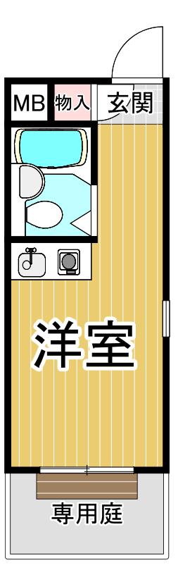 マ・メゾン仁川(ワンルーム/1階)の間取り写真