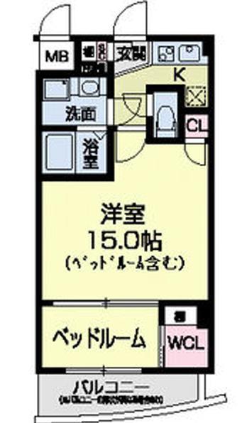 セレニテ甲子園(1LDK/5階)の間取り写真