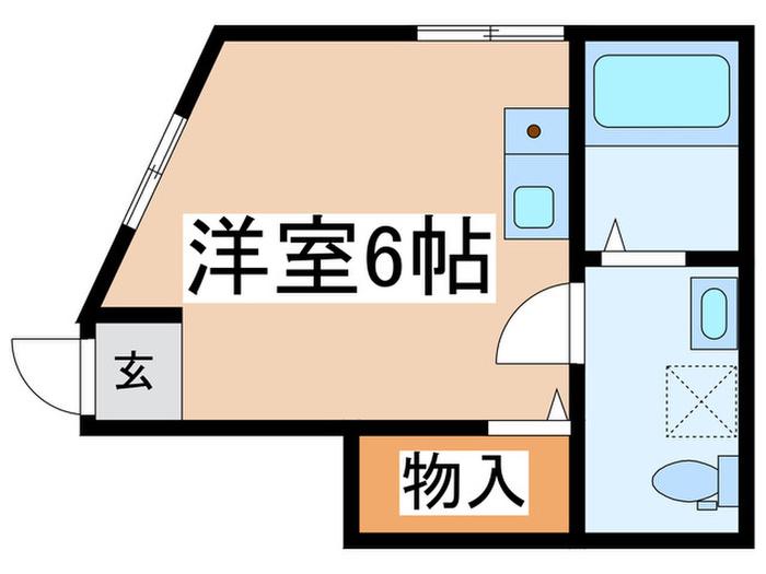プレミアージュ(ワンルーム/1階)の間取り写真